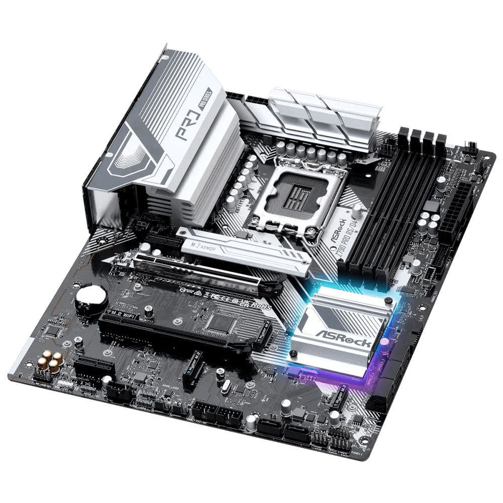 ASRock Z790 Pro RS/D4 700 Series Intel Motherboard | 90 - MXBJL0 - A0UAYZ | - Vektra Computers LLC ASRock Z790 Pro RS/D4 700 Series Intel Motherboard | 90 - MXBJL0 - A0UAYZ | - Vektra Computers LLC
